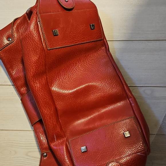 MATT & NAT Red Large Bag Purse Y2K Adjustable Straps Vegan Leather - Picture 3 of 9